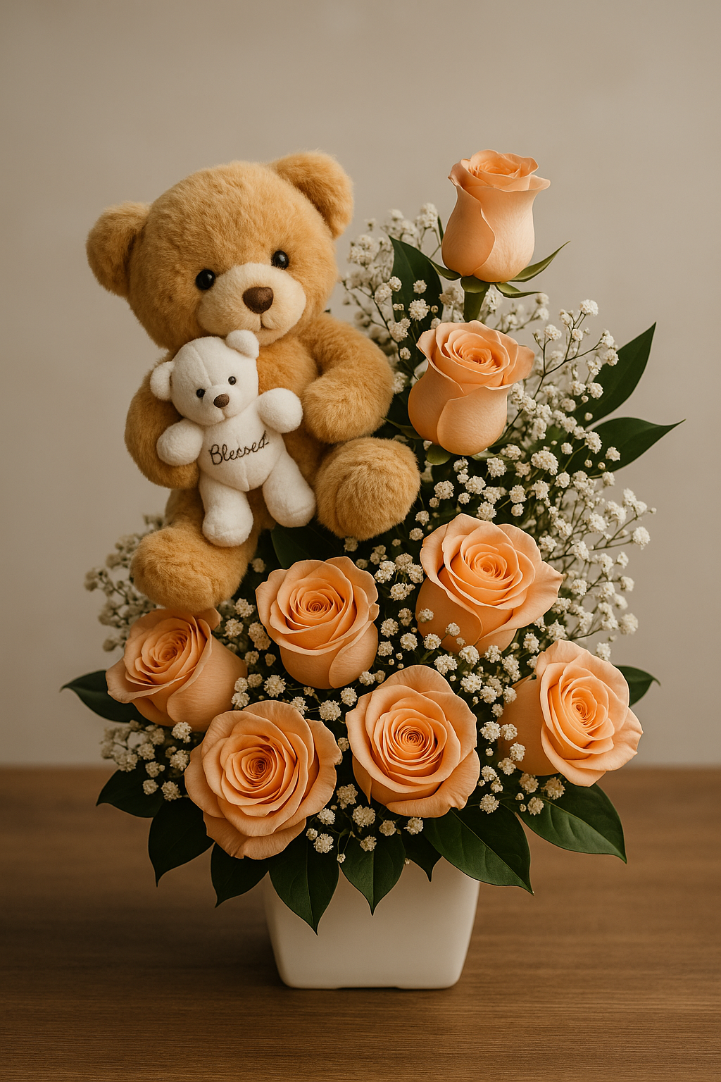 ARREGLO DE AMOR CON PELUCHE CURUBA