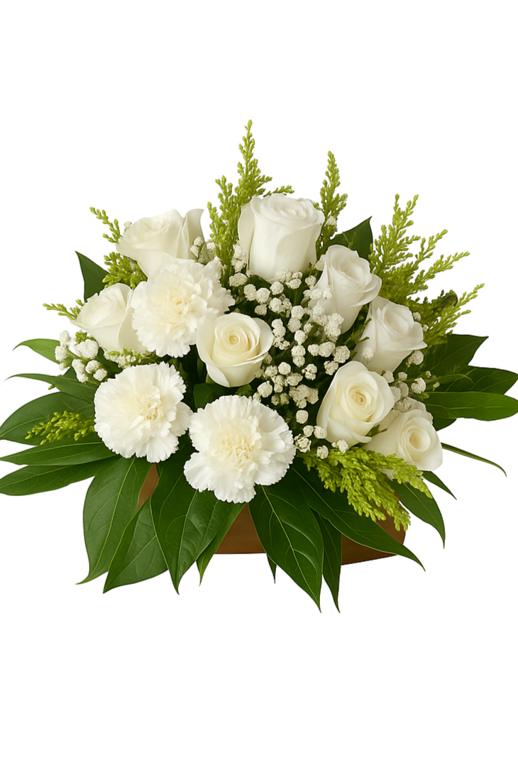 🌸 Centro de Mesa Blanco Elegancia 🌸