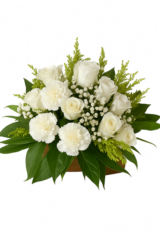 🌸 Centro de Mesa Blanco Elegancia 🌸