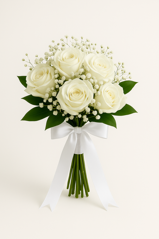 🌹 Ramo para lanzar Blanco